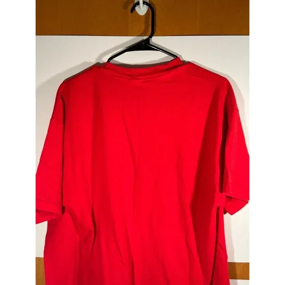 Vintage‎ 90s Chicago Bulls NBA Basketball Shirt Large L Red Single Stitch USA - Picture 8 of 9